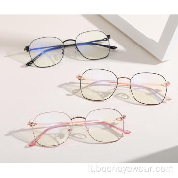 2021 Ultimi occhiali di blocco della luce blu di design Occhiali da vista per computer anti luce blu di moda 3459
